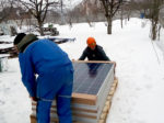 Распаковка солнечных панелей
